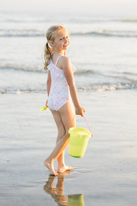 ONE SHOULDER SWIMSUIT SCALES