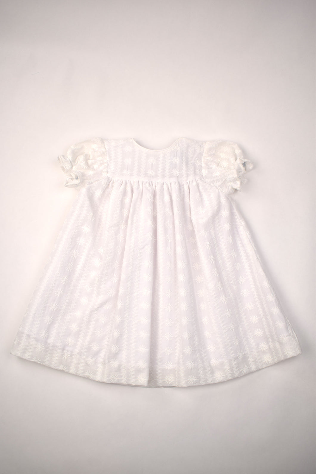 WHITE EYELET FLOAT DRESS