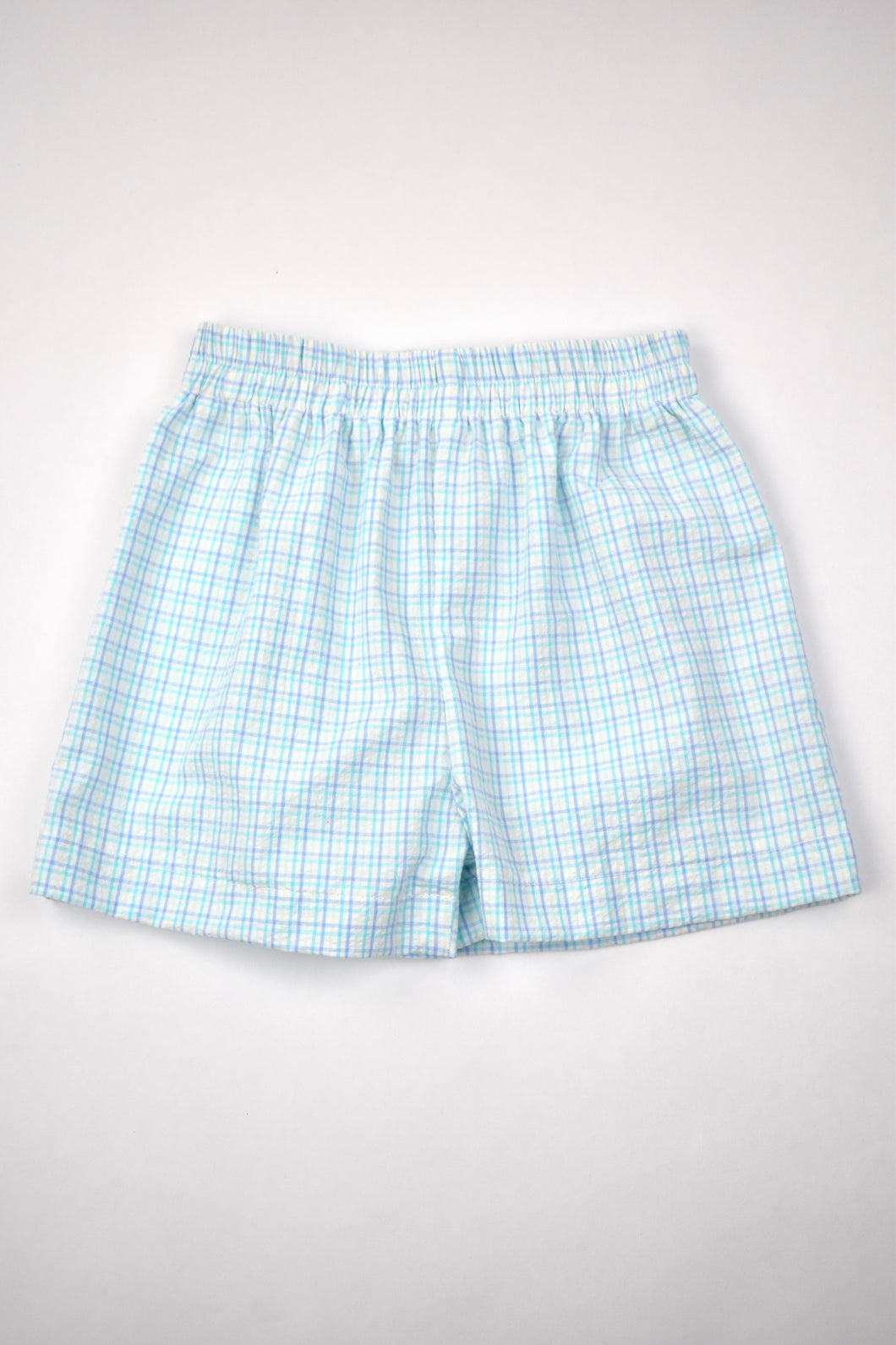 PASTEL PLAID SEERSUCKER SHORTS