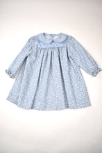 Load image into Gallery viewer, BLUE VINTAGE FLORAL DRESS