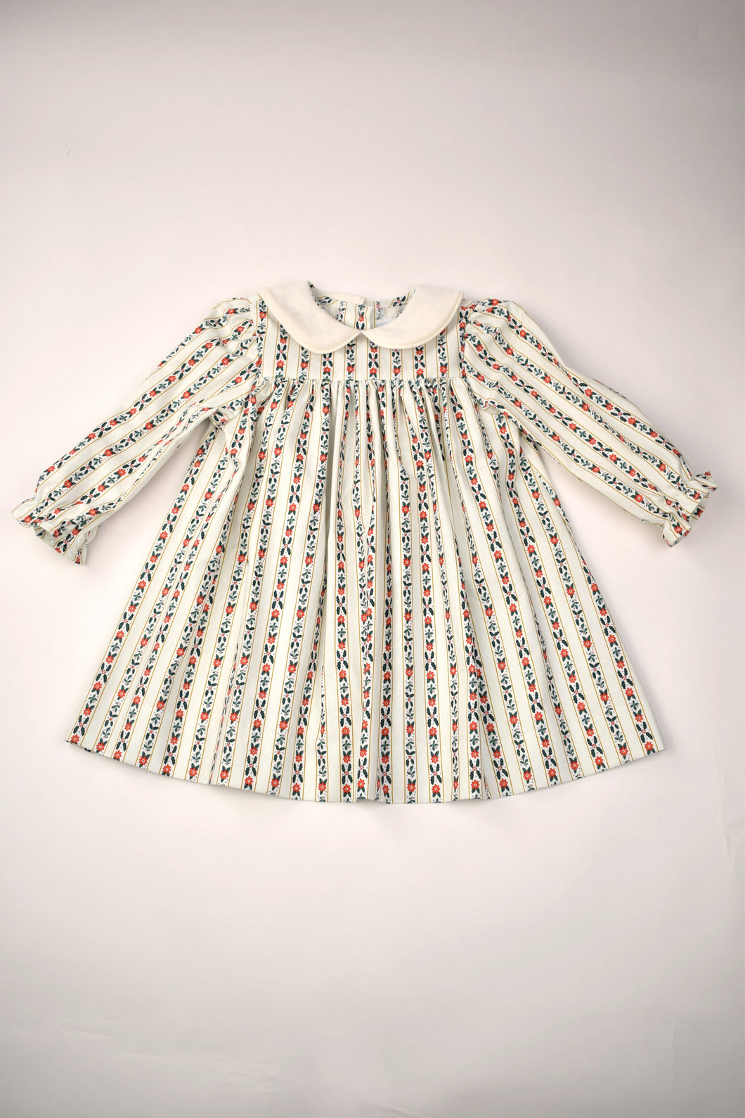 FRENCH STRIPE LONG SLEEVE DRESS