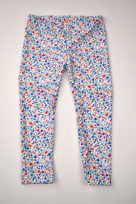BLUE FLORAL LEGGINGS
