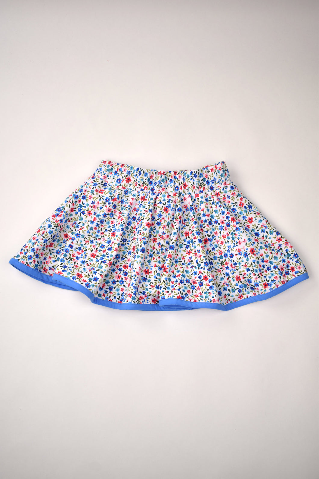 BLUE FLORAL SKORT